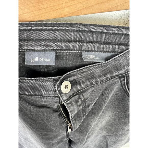 J. Jill Women's Skinny Legging Denim Jeans Stretch Low-Rise Black Size 16 - Picture 3 of 7